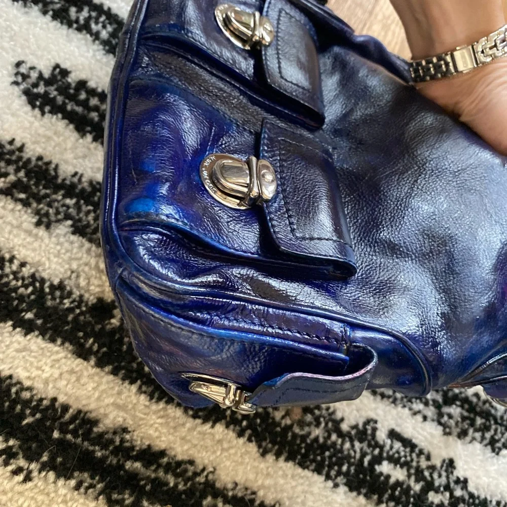 Marc Jacobs Blue Leather Bag - Picture 5 of 9